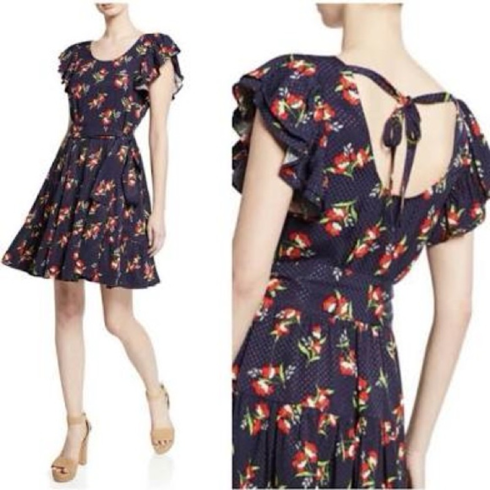 Jill Stuart Flutter Sleeve Dress